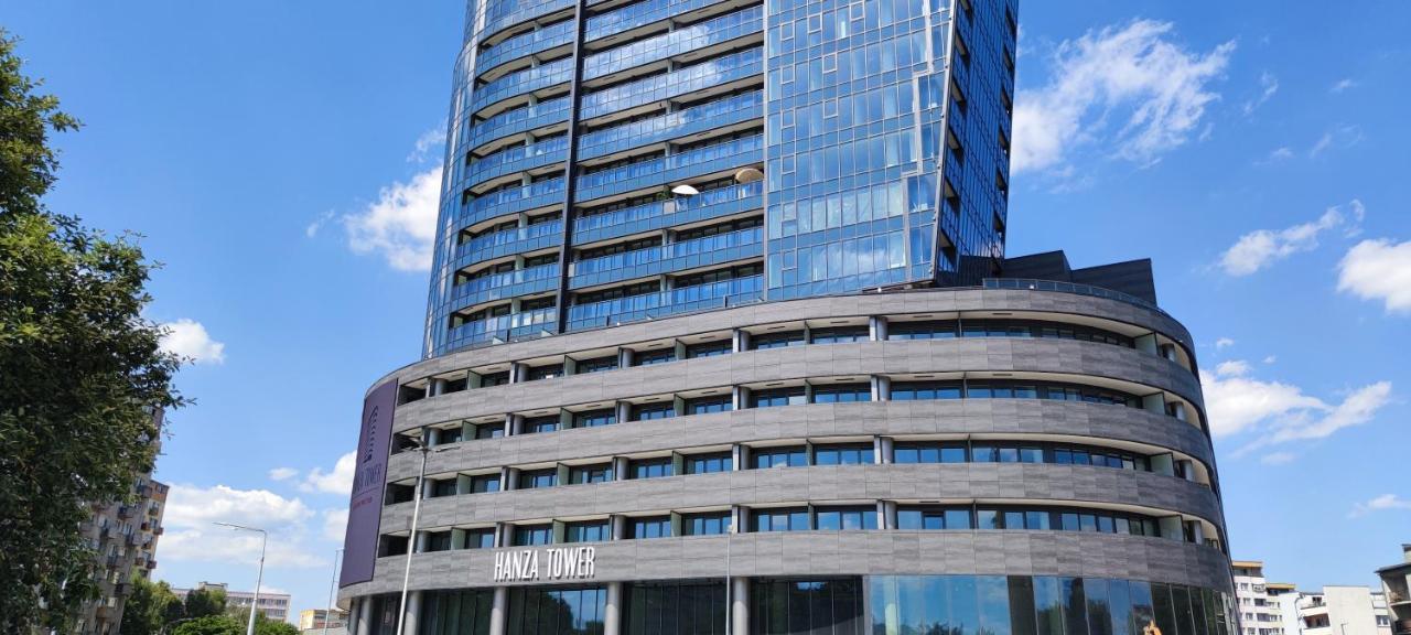什切青Aleda Tower, 14 Floor, Balkon公寓 外观 照片