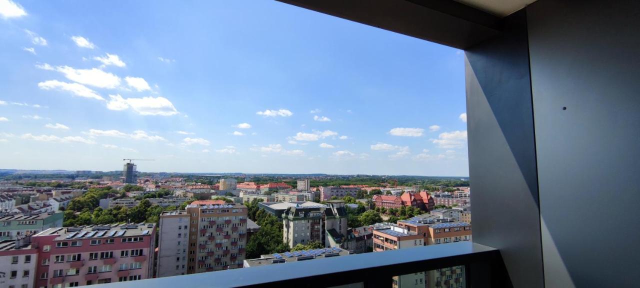 什切青Aleda Tower, 14 Floor, Balkon公寓 外观 照片